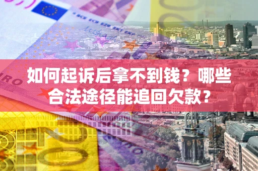 武汉如何起诉后拿不到钱？哪些合法途径能追回欠款？