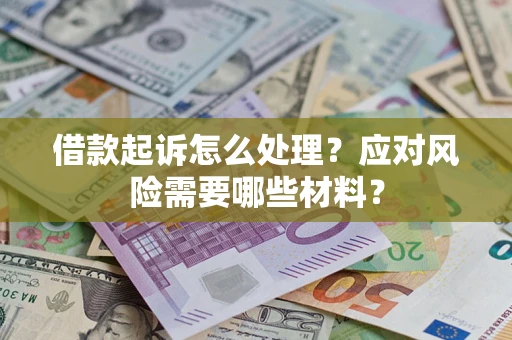 武汉借款起诉怎么处理？应对风险需要哪些材料？