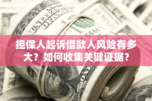武汉担保人起诉借款人风险有多大？如何收集关键证据？