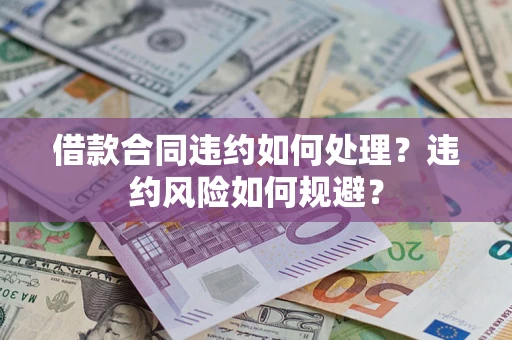 武汉借款合同违约如何处理？违约风险如何规避？