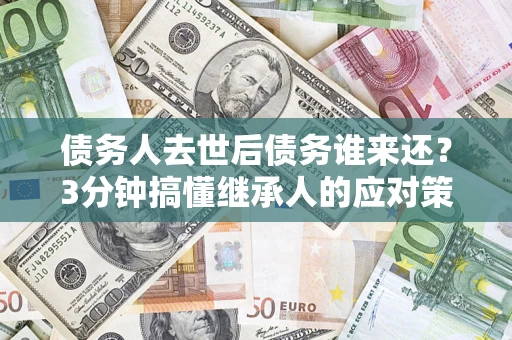 武汉债务人去世后债务谁来还？3分钟搞懂继承人的应对策略