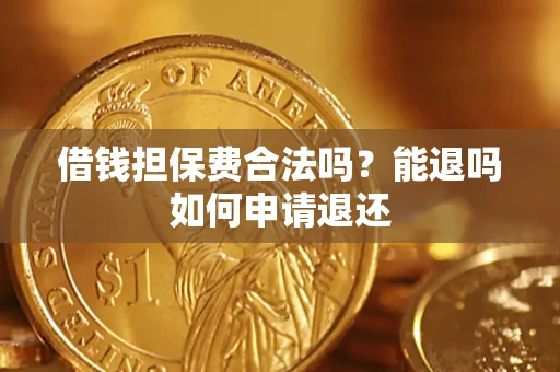 武汉借钱担保费合法吗？能退吗如何申请退还