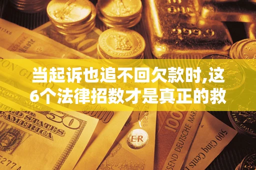 武汉当起诉也追不回欠款时,这6个法律招数才是真正的救命稻草