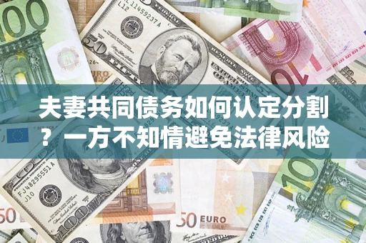武汉夫妻共同债务如何认定分割？一方不知情避免法律风险必看！